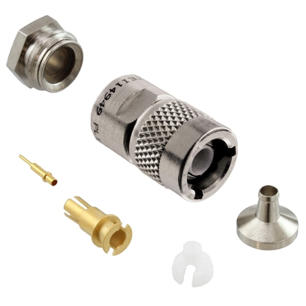 Remington Industries TRS PL155-47 Twinaxial Connector Components, Bayonet Coupling Straight Plug for M17/176-00002 Cbls PL155-47 - main
